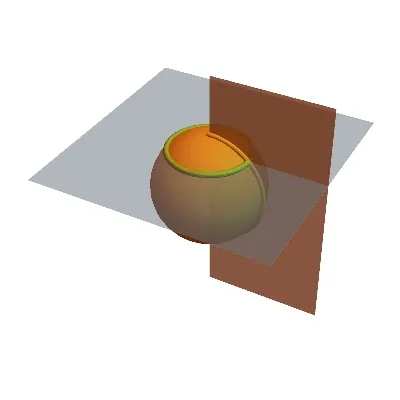 Slicing the 2 sphere by longitude
