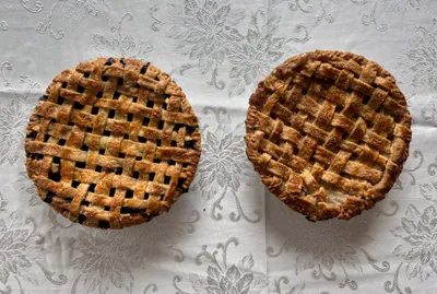 Apple And Blueberry Pie
