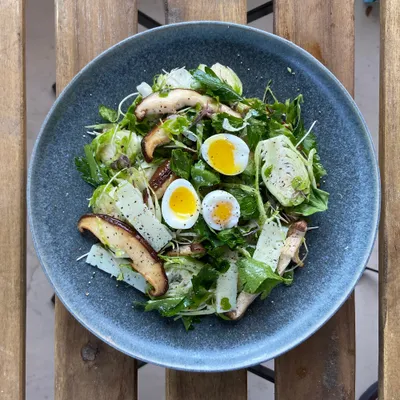 Brussel And Quail Egg Salad