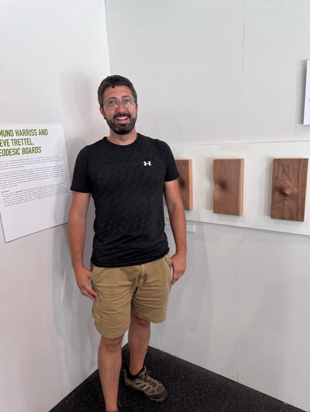 The wall text for Geodesic Boards, made with Edmund Harriss.