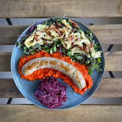 German Sausage And Spaetzle