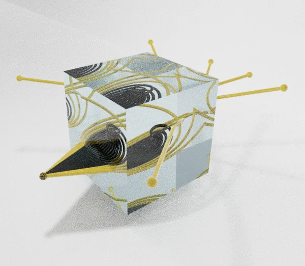 black hole glass block