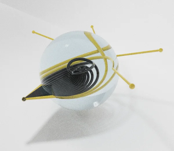 black hole glass ball