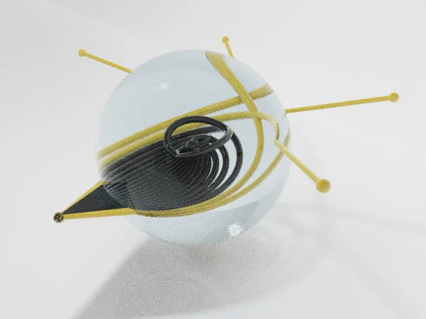black hole glass ball