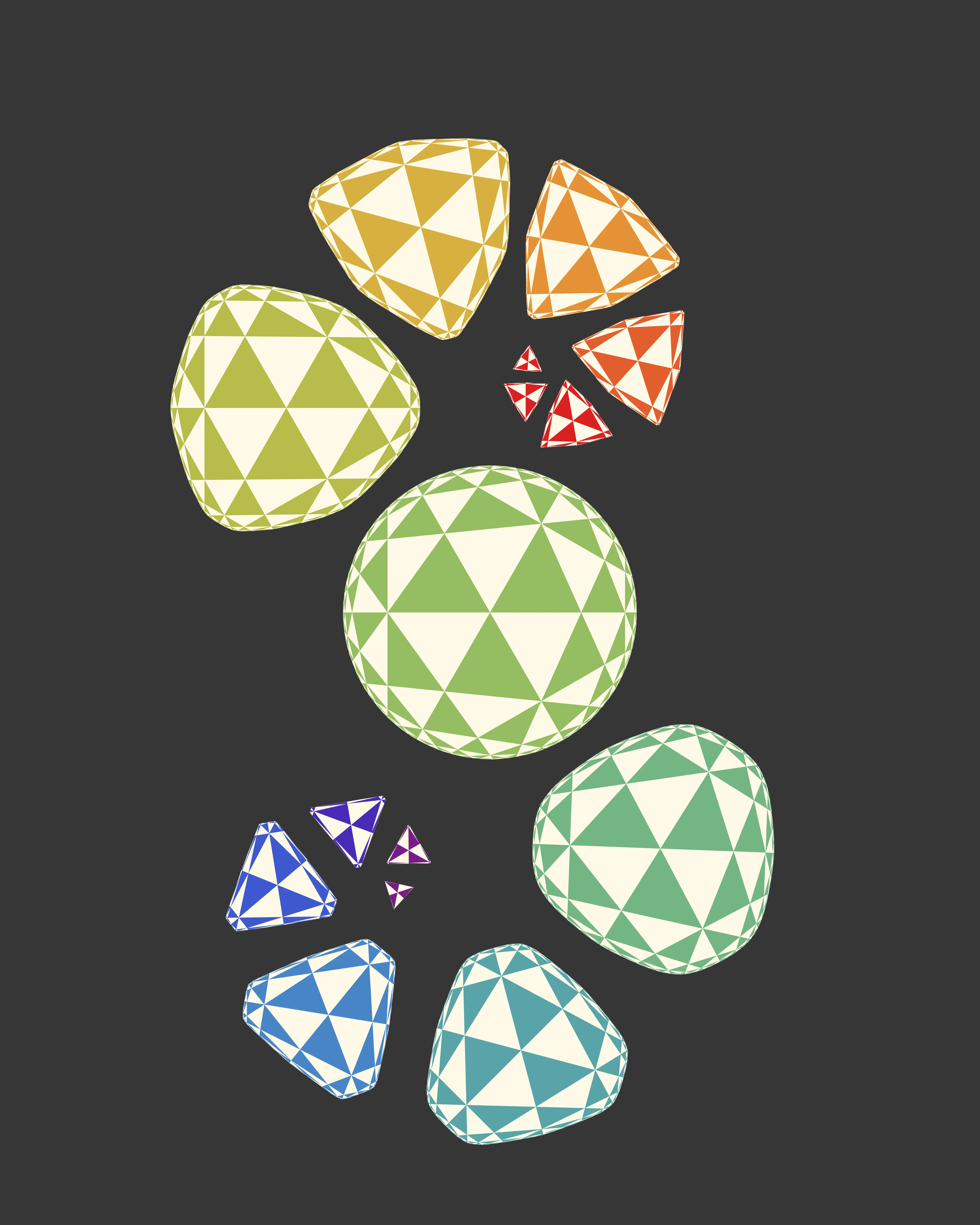 A one-parameter family of convex real projective structures on the (3,3,4) triangle orbifold.