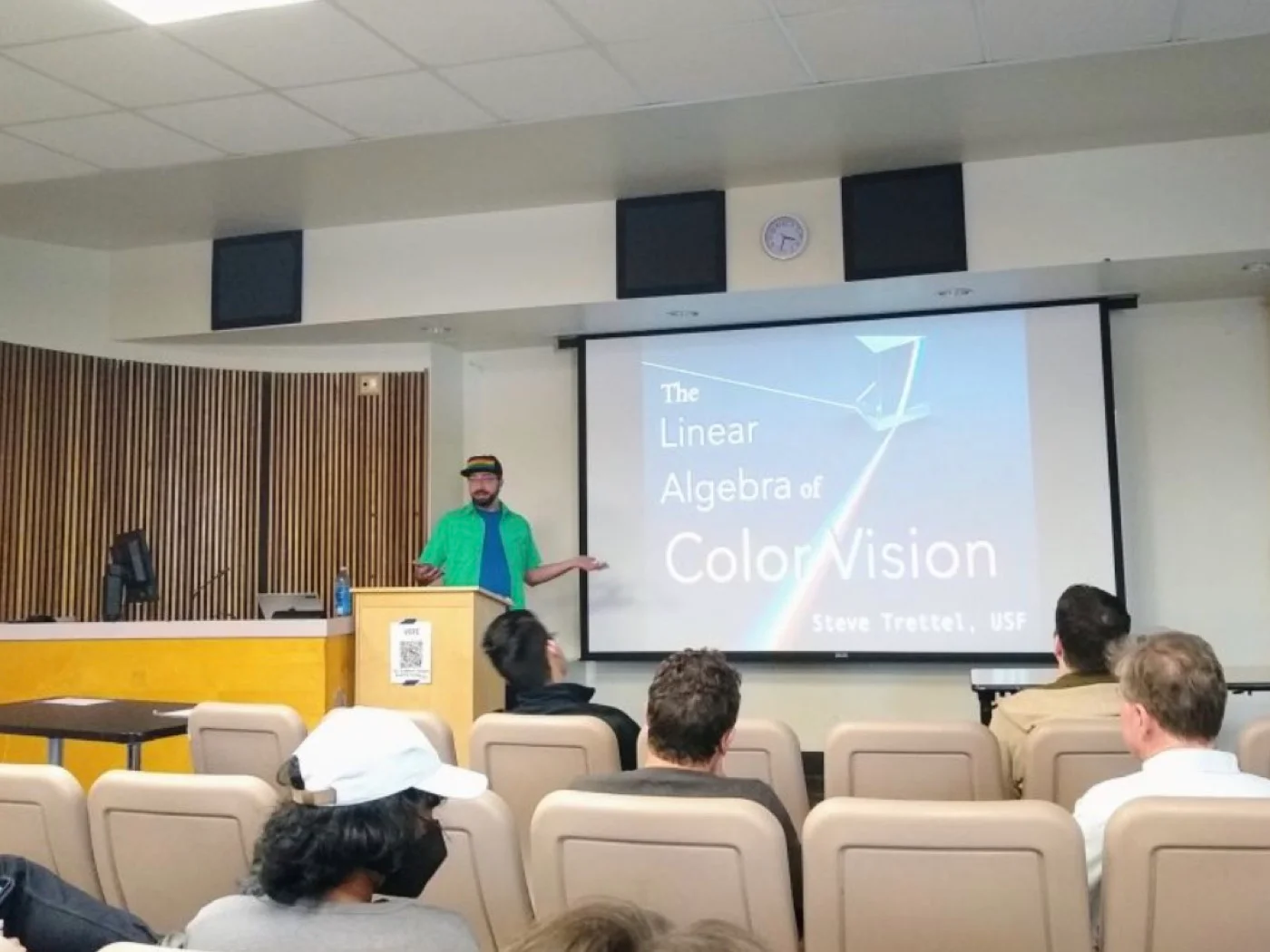 The Linear Algebra of Color Vision, at the USF Mathematics Colloquium.