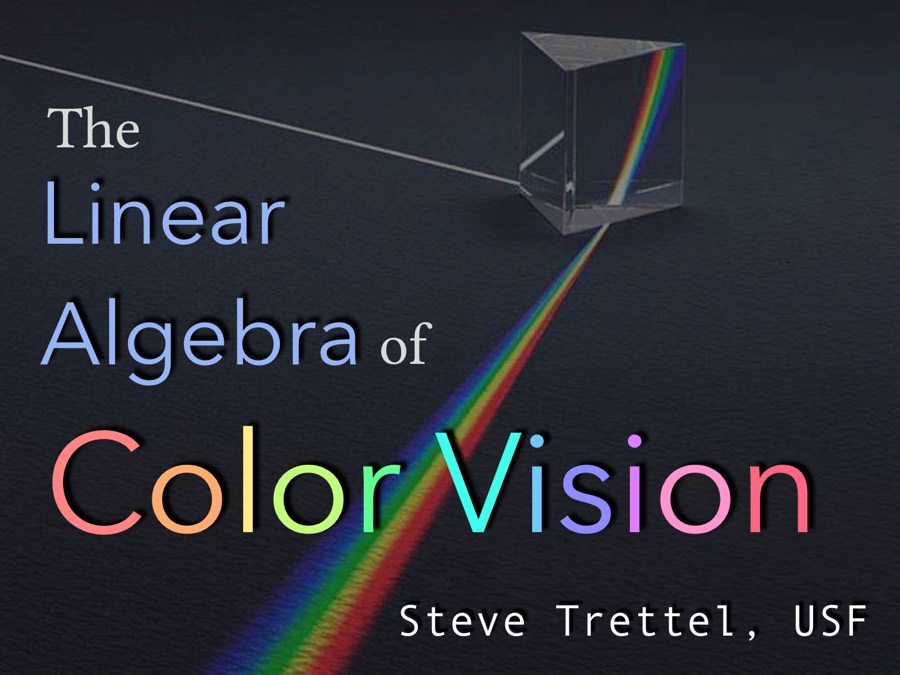 Title slide of Linear Algebra & Color Vision