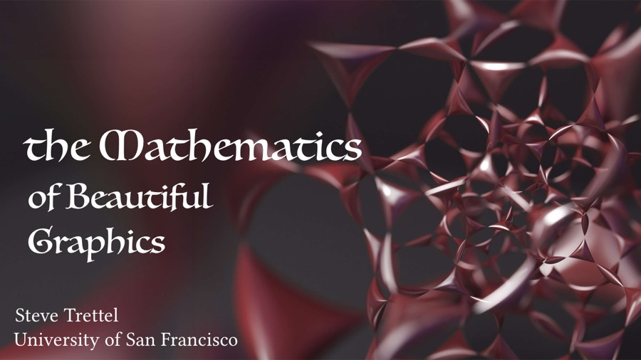 Title slide of Mathematics of Beautiful Graphics (for Undergraduates)