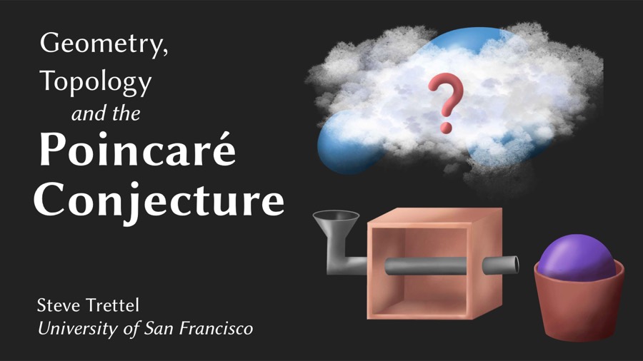 Title slide of Geometry and The Poincare Conjecture