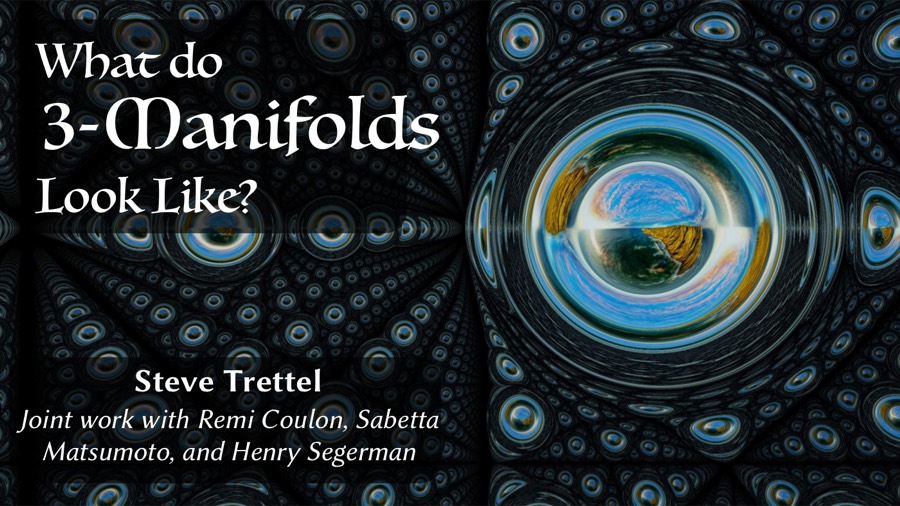 Title slide of Seeing 3-Manifolds